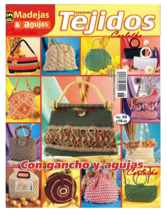 Revista 'Tejidos Crochet' de Madejas & Agujas, con una colección de bolsos tejidos a crochet con ganchillo y agujas. Sin los 10 errores comunes al hacer amigurumis.