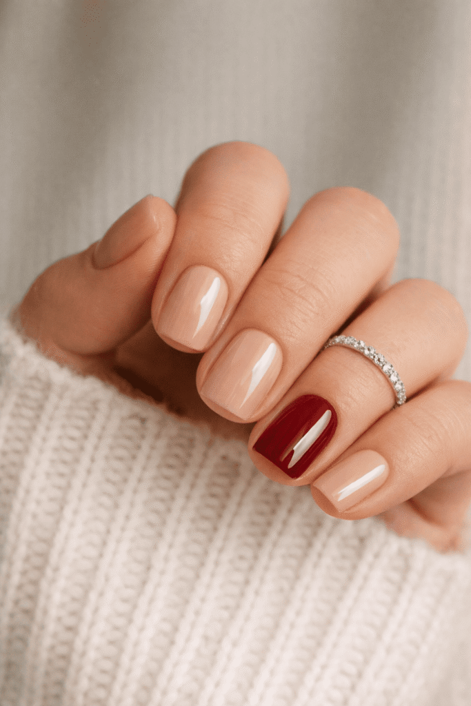 el polish duradero en uñas cortas con acabado brillante y sellado correcto del borde