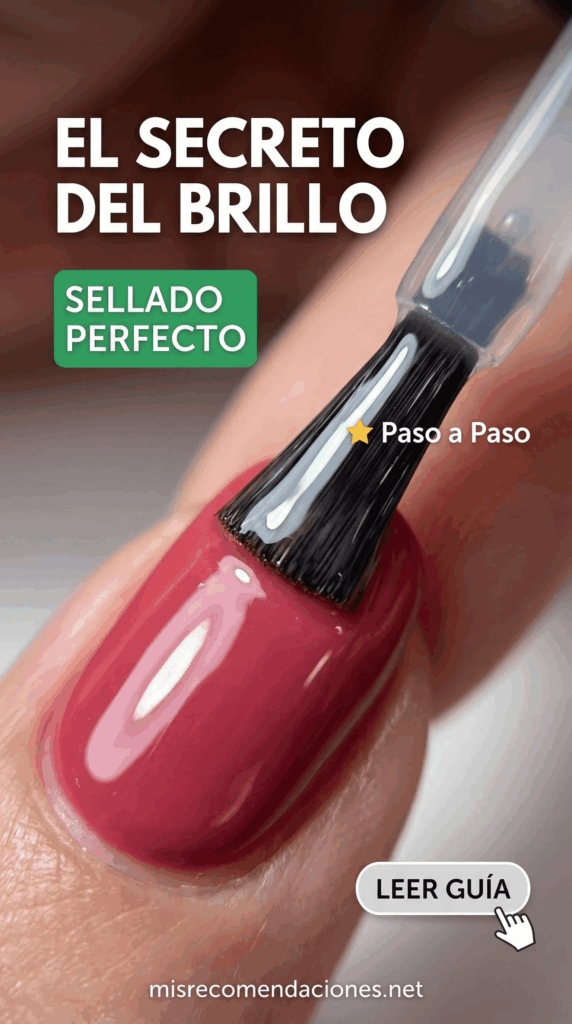 Técnica paso a paso para aplicar top coat de alto brillo en uñas de gel y lograr un sellado perfecto en misrecomendaciones.net