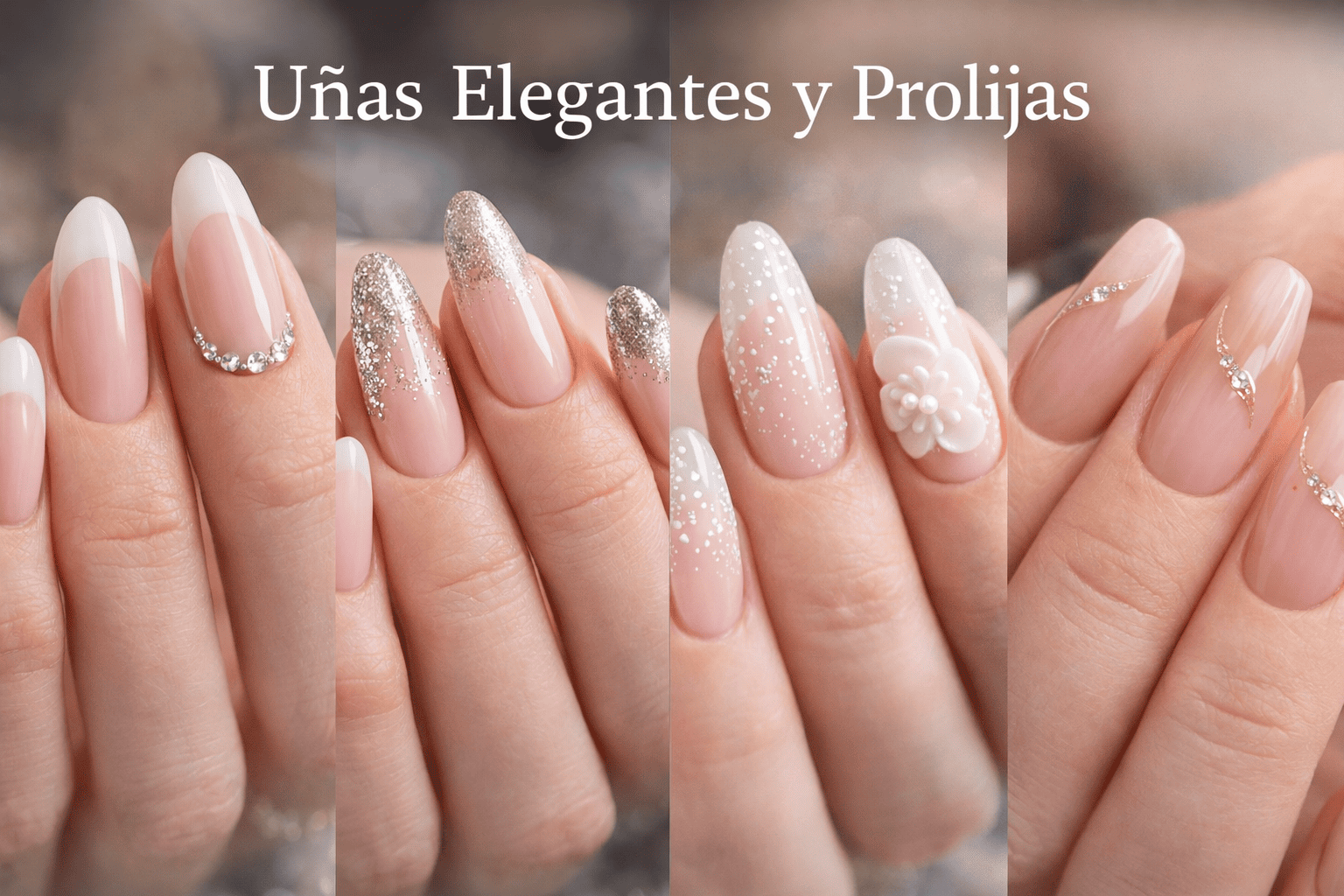 Uñas elegantes y prolijas con diseño nude y detalles finos para un acabado profesional