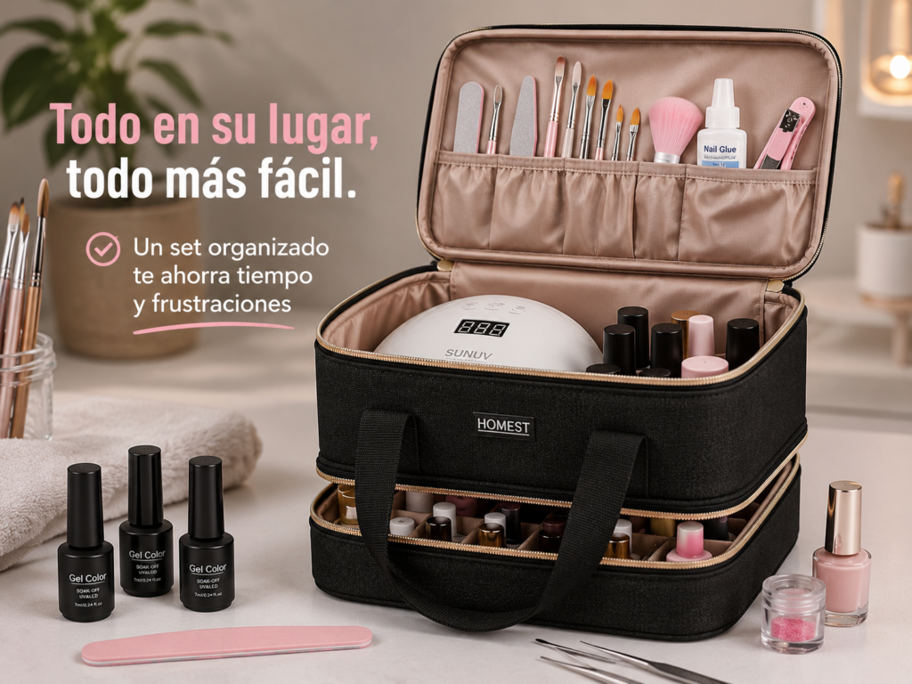 Comparación de uñas con levantamiento y uñas con rubber base