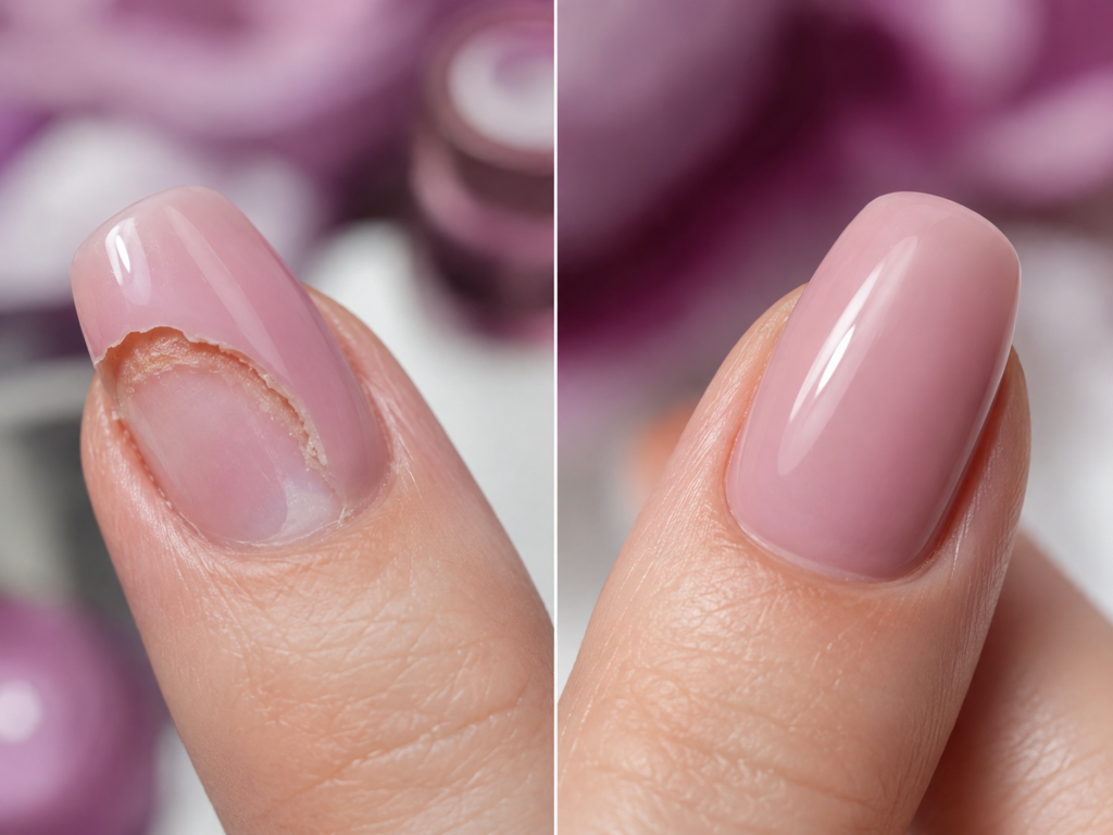 uñas en gel que se despegan y se levantan antes de tiempo